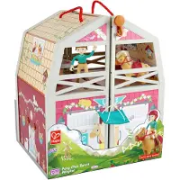 Hape Speelgoed - 30 Onderdelen - 29 cm - Pony Club Ranch - - OneSize - Speelgoed