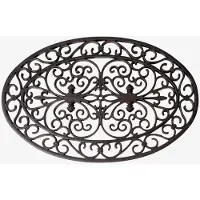 Esschert Design Deurmat Rubber Ovaal 70 x 45 cm