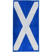 Klaas Vaak Strandlaken Schotse Vlag - 100x200 cm - Blauw