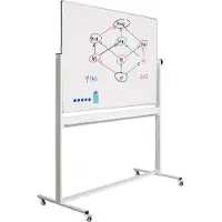 Smit Visual Whiteboard Verrijdbaar - Dubbelzijdig - Magnetisch - 90x120 cm