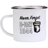 Fostex Emaille beker leger wit - D-Day 1944/airborne