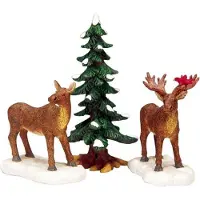 Intratuin Lemax Kerstdorpminiatuur Mr And Mrs Moose (elanden) H 8,4 Cm