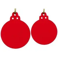 Daff - Vilten kerstdecoratie - Rood - 60 stuks