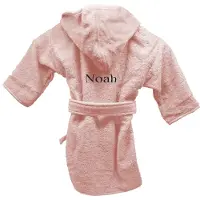 Funnies Badjas uni line 4-6jr - blush - met GRATIS geborduurde naam