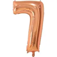 Wefiesta Cijferballon 7 Folie 66 Cm Roségoud