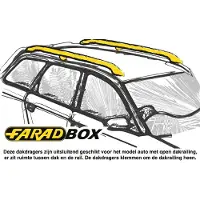 Farad Dakdragers - Kia Sportage 1997 t/m 1999 - Open Dakrail - Staal - Luxset