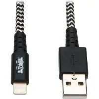 Tripp Lite M100-010-HD Lightning-kabel 3 m Zwart, Wit
