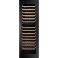 Wine Klima D106T-IB178 - Wijnkoelkast - 101 flessen - 2 zones - ZWART/GLAS - 178cm inbouw - GREEPLOOS