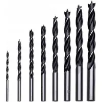 Condor Houtboor geslepen 3-10 mm 8 stuks per pack - - Cilindrische schacht - Houtspiraal boor - Stalen - Hoogwaardig Kwaliteit - Met centreerpunt.