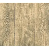 Dutch Wallcoverings - Vliesbehang hout beige