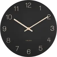 Karlsson Klok Charm Engraved Numbers Small Black 30 cm