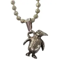 Zeeuws Meisje Hanger met ketting pinguin verzilverd