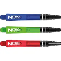 Red Dragon - Nitrotech Selectiepakket 2 - Groen, Blauw en Rood Medium Dartschachten - 3 sets per pakket (9 Dartschachten in totaal)