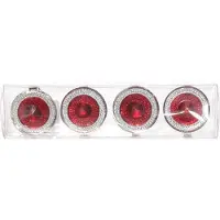 COSY&TRENDY servetring - Rood - 3 x 3,5 cm - Set-4