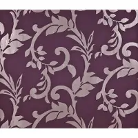 Dutch Wallcoverings Vliesbehang tak - donkerpaars/zilver