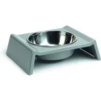 Beeztees Melamine eetbak Delish, grijs.