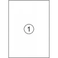 Office-Deals A-series Etiket AS0654 210x297mm 100stuks - 2 stuks