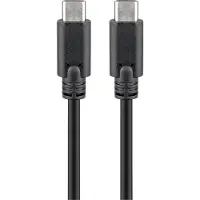 Goobay USB-C kabel | USB3.0 5 Gbps | PD 60W | 4K 60Hz | zwart | 1 meter