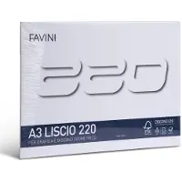 Favini Tekenblok A3 220 gr Glad - Kleur: Wit