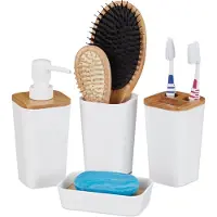 Relaxdays Badkamer accessoires set