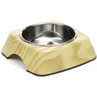 Beeztees Melamine eetbak Natural Wood.