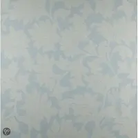 Dutch Wallcoverings Vliesbehang bladeren - ijsblauw creme