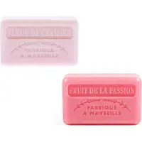 Savon De Marseille Soap bar set - zeep la savonnette marseillaise Kersenbloesem + Passievrucht