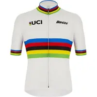 Santini Uci World Champion Eco Korte Mouw Wielertrui