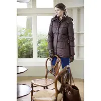 HKM Lange jas -Roma- dikke wattenvoering beige XL