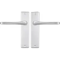 Starx Deurklink Aluminium †“ Deurbeslag †“ Deurkruk met Schild †“ Deurklink Vlinder - 43 x 180 mm †“ Ø 18 mm
