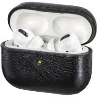 Hama Apple AirPods Pro hoesje - Koptelefooncase - Zwart- Leer