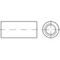 Toolcraft 157934 Verbindingsmof M12 30 mm Staal Galvanisch verzinkt 50 stuk(s)