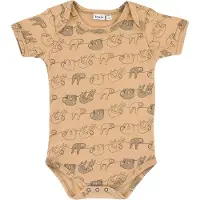 Trixie romper Silly Sloth kort katoen oranje