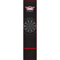 Bull's Carpet dartmat 300x65 cm zwart met rode stik