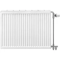 Hudevad A/S Compact All In paneelradiator 50x100cm type 11 833watt 4 aansluitingen Staal Wit glans 214051110