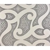 Dutch Wallcoverings Vlies Design Oriëntaal - Zilver/wit