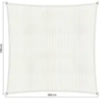 Shadow Comfort vierkant 5x5m Mineral White