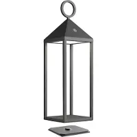 Sompex LED Outdoor Lantaarn Cargo 2.0 | Batterij gevoed met laadstation | Aluminium | Dimbaar | Antraciet | H 47cm