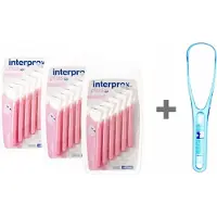 Interprox Plus Nano- 1.9 mm - Roze 3 x 6 stuks + GRATIS Halita Tongreiniger ‚Äì Voordeelpakket