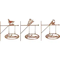 Esschert Design Roest welcome bord assorti l32b2h33