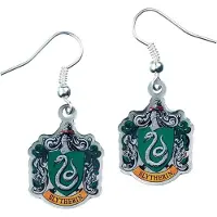 Ginza.se Zilveren Vergulde Slytherin Wapen Oorbellen