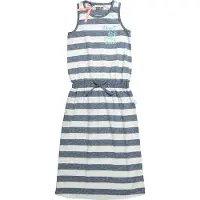 DJ Dutchjeans Meisjes Jurk - White stripe - Maat 158