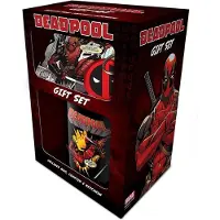 Pyramid Marvel - Deadpool Geschenkset Mok, Onderzetter en Sleutelhanger