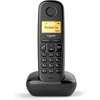 Gigaset A170, analoge/DECT-telefoon, draadloze headset, 50 nummers, nummerherkenning, zwart