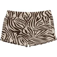 Little Indians short Zebra meisjes katoen bruin/crème