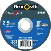 Kippers Rijssen Flexovit doorslijpschijven 230 x 2.5 mm A24/30S BF41 speedoflex
