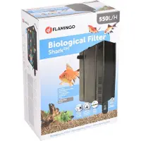 Flamingo aquarium biologische filter Shark zwart L - 22.5x11.5x32cm - voor 100 tot 200L aquaria