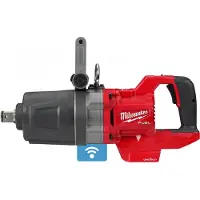 Milwaukee M18 ONE-KEY 1" D-greep slagmoersleutel met frictiering en korte aandrijfas - M18 ONEFHIWF1DS-0C (accu slagmoersleutel)