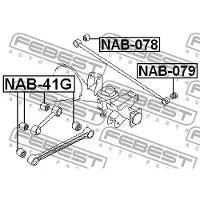FEBEST NAB-41G Draagarmrubber