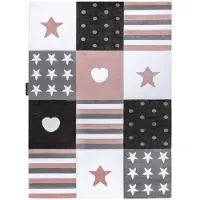 Rugsx Tapijt PETIT TEENY HART Sterretje rozekleuring 180x270 cm